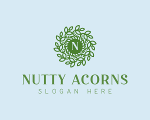 Natural Wreath Spa logo design