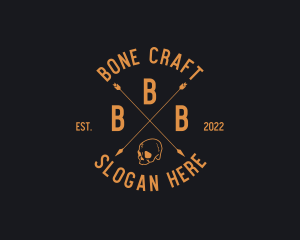 Hipster Skull Club logo design