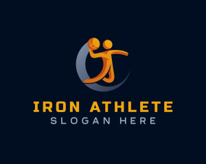 Basketball Sports Athlete logo design