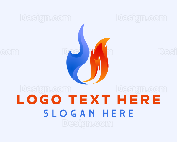 Hot Cold Temperature Logo