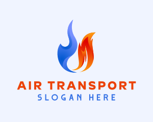 Hot Cold Temperature logo design