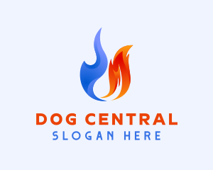 Hot Cold Temperature logo design