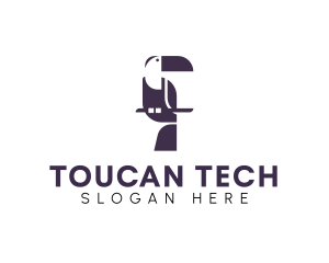 Geometric Wildlife Toucan logo