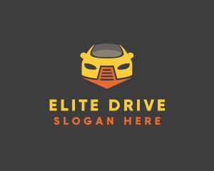 Driving School Arrow  logo design