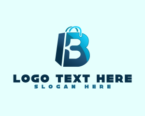 Shopping Bag Letter B logo