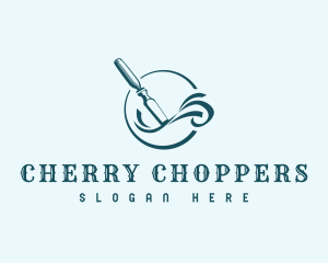 Chisel Woodwork Carpenter logo design