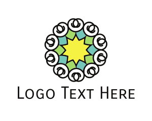 Star Floral Pattern Logo