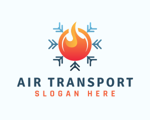 Warm & Cold Ventilation logo design