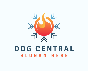 Warm & Cold Ventilation logo design