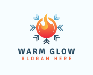 Warm & Cold Ventilation logo design