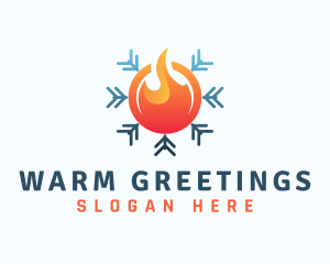 Warm & Cold Ventilation logo design