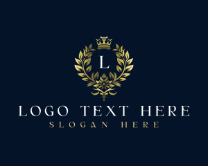 Luxury Wreath Crown logo