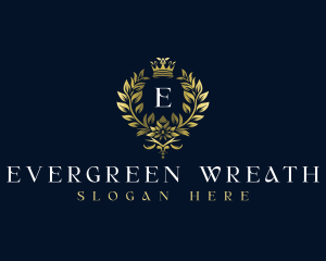 Luxury Wreath Crown logo design