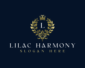 Luxury Wreath Crown logo design