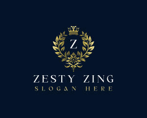 Luxury Wreath Crown logo design