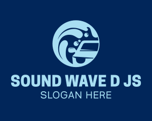 Water Wave Car Wash logo design