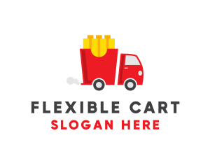 French Fries Food Truck logo design