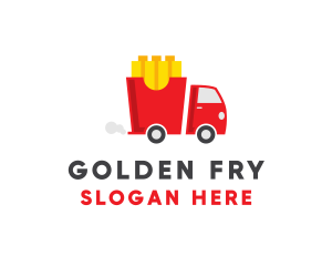 French Fries Food Truck logo design