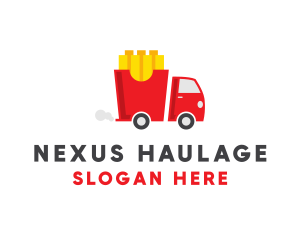 French Fries Food Truck logo design