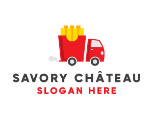 French Fries Food Truck logo design