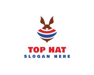 Spinning Rabbit Top logo design