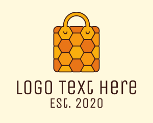 Yellow Honeycomb Bag logo