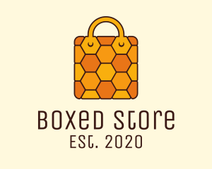 Yellow Honeycomb Bag logo design