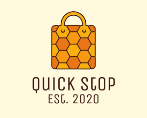 Yellow Honeycomb Bag logo design