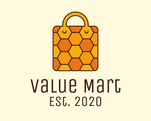 Yellow Honeycomb Bag logo design