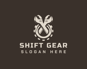 Mechanic Gear Wrench logo design