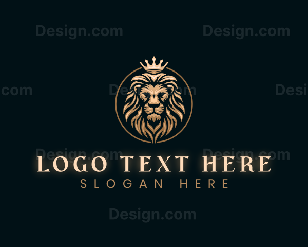 Elegant Empire King Lion Logo