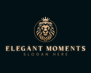 Elegant Empire King Lion logo design