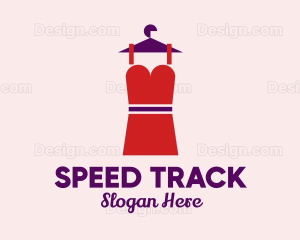 Simple Red Dress Logo