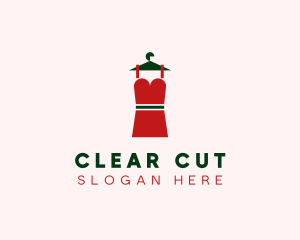 Simple Red Dress logo design