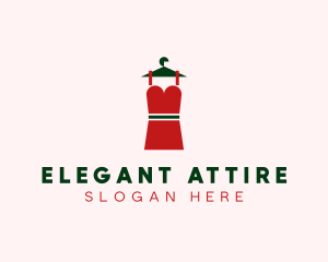 Simple Red Dress logo design