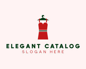 Simple Red Dress logo design