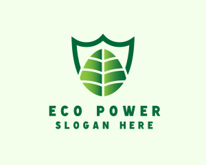 Agriculture Shield Leaf logo design