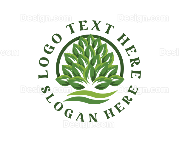 Organic Leaves Farm Logo