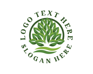 Organic Leaves Farm Logo