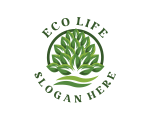 Organic Leaves Farm logo design