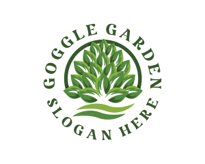 Organic Leaves Farm logo design