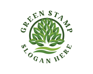 Organic Leaves Farm logo design