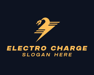 Electrical Volt Plug logo design