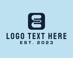 App - Letter E App logo design