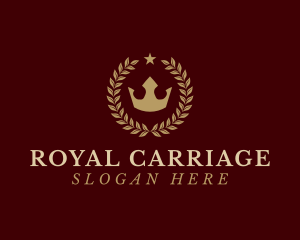 Royal Crown Wreath logo design