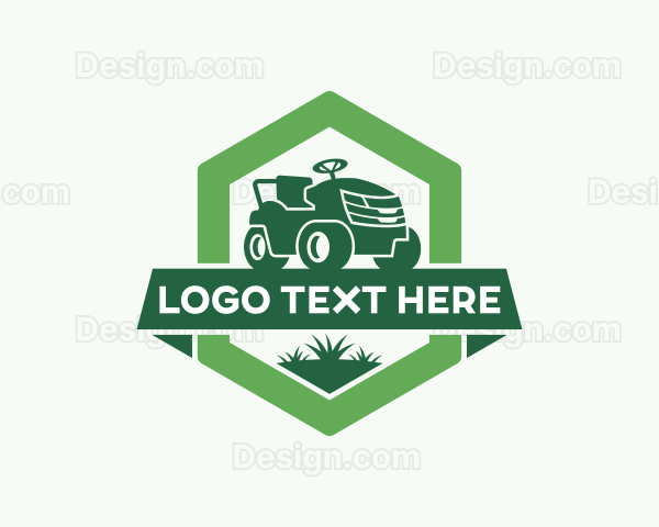 Lawn Mower Gardener Logo