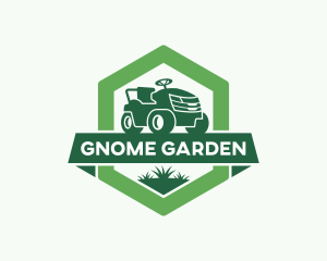 Lawn Mower Gardener logo design