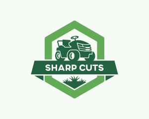 Lawn Mower Gardener logo design