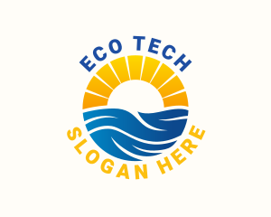Sustainability Wave Sunset logo