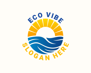 Sustainability Wave Sunset logo